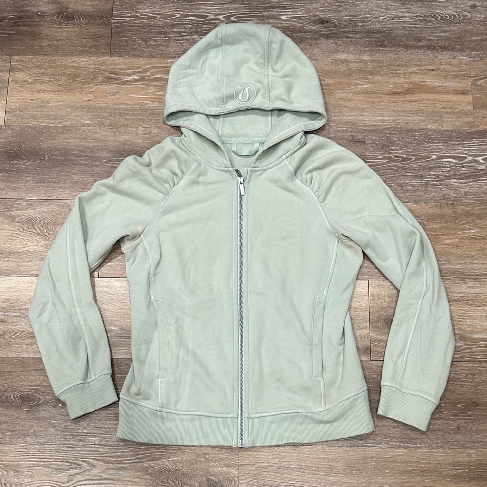 Lululemon Mint Green Zip-Up Hoodie